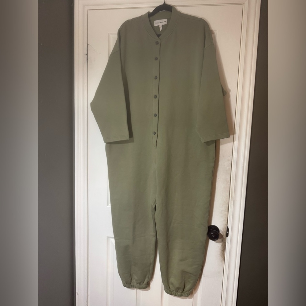 Mara Hoffman Sabina Jumpsuit in Army Green - Picture 5 of 8